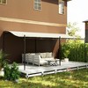 Outsunny Outdoor Pergola Canopy, Metal Patio Canopy with Drainage Holes for Backyard, Garden, Porch - 2 of 4