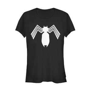 Juniors Womens Marvel Venom Alien Symbiote Logo T-Shirt - 1 of 3