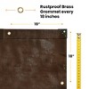 WHITE DUCK 8 oz Poly Tarpaulin Heavy-Duty Waterproof All-Weather Tarp for Construction, Farm, Commercial or Outdoor Use with Brass Eyelets - 4 of 4