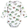 Hudson Baby Unisex Baby Cotton Long-Sleeve Bodysuits, Christmasaurus - image 4 of 4