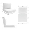 Covers&All Outdoor Sunbrella Deep Seat Cushion Set, Water, UV & Fade Resistant Seat & Back Cushions for Outdoor Furniture - 4 of 4