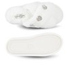 Jessica Simpson Womens Cross Band Plush Slide Slipper Slide - 3 of 4