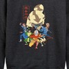 Women's - Avatar: The Last Airbender - Aang Group Lightweight French Terry Wide Neck Long Sleeve Shirt - 2 of 4