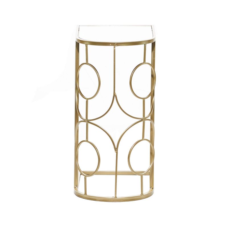 Contemporary Mirrored Accent Table Gold - Olivia &#38; May, 4 of 8