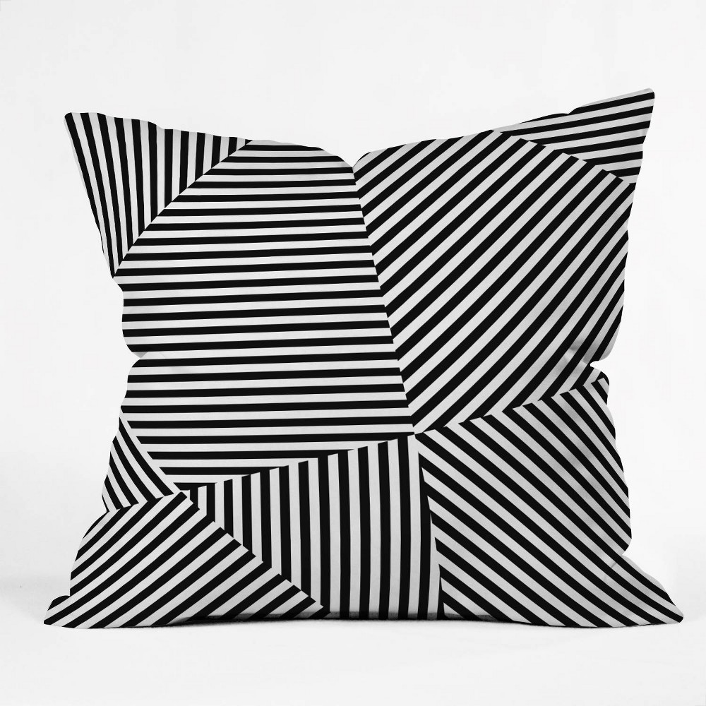 Photos - Pillow 16"x16" Three Of The Possessed Dazzle New York Throw  Black/White - Deny Designs