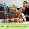 Joyfy 137Pcs Glowing Marble Run - STEM Toy Construction Building Blocks with 15 Glow in The Dark Plastic Marbles, Birthday Gift for Boys  Girls 3+ - 2 of 4