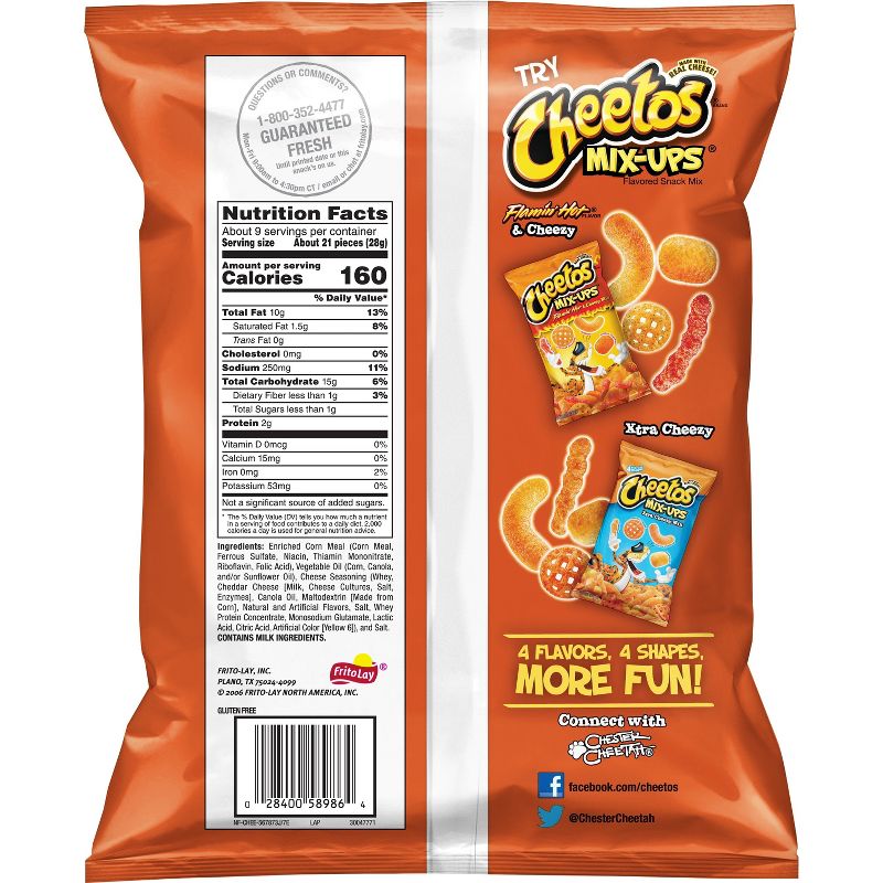 Cheetos Crunchy Cheese Flavored Snacks - 8.5oz, 3 of 5