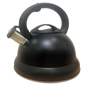 Luminuxe 3 QT Whistling Tea Kettle, Stainless Steel Stove Top Kettle with Cool-Touch Handle, Durable, Fast Boil Tea Pot for Gas or Electric Stove - 1 of 1
