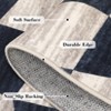 Washable Area Rugs Living Room Rug Modern Geometric Checkered Rug Soft Foldable Area Rug for Bedroom - 4 of 4
