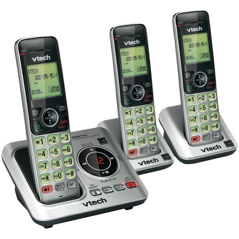VTech® 3-Handset DECT 6.0 Expandable Speakerphone with Caller ID, 1 of 4