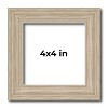 PosterPalooza | 4x4 Thin Barnwood Picture Frame, UV Acrylic, 2 Finishes - Grey and Black - 2 of 4
