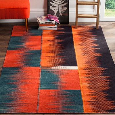 Athanasius Hand Woven Wool Abstract Rug