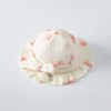 MyKids-Usa Baby Printed Pattern Bow Belt Decoration Lace Design Hats - 4 of 4