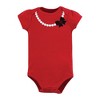 Hudson Baby Infant Girl Cotton Layette Set, Red Roses - 4 of 4