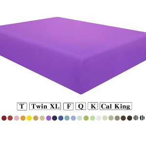 Brushed Microfiber Fitted Sheet Only, Super Soft Hotel Quality Fitted Sheet with Deep Pocket - NTBAY - 1 of 4