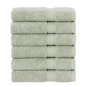 Linum Home Textiles 100% Turkish Cotton Sinemis Terry Washcloths (Set of 6) - 1 of 2