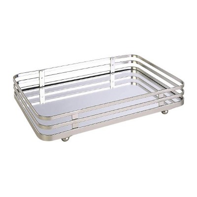 Hub Styler Polished Decorative Mirror Tray