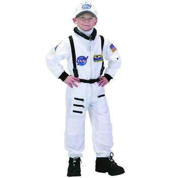 Jr Astronaut Suit (White) W/Cap Child Costume