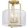 Savoy House Avalon 3 - Light Semi-Flush Mount in  Warm Brass - 3 of 3