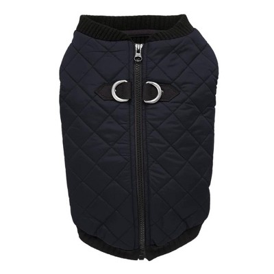 Gooby Fashion Vest Dog Jacket Black, X