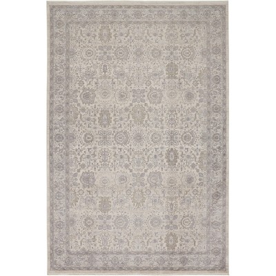 Marquette Transitional Oriental Gray/Silver/Ivory Area Rug
