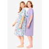 Dreams & Co. Plus Size 2-Pack Short-Sleeve Sleepshirt - 4 of 4