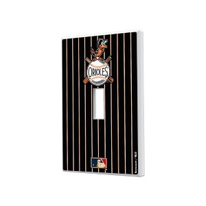 MLB Cooperstown East Teams Pinstripe Hidden-Screw Light Switch Plate for Single Toggle - 1 of 4