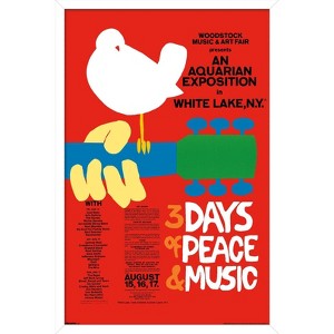 Trends International Woodstock - Original Framed Wall Poster Prints - 1 of 4