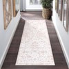 Vintage Washable Floral Print Living Room Rugs, Low Pile Non Slip Floor Carpet for Bedroom Dining Room - 3 of 4