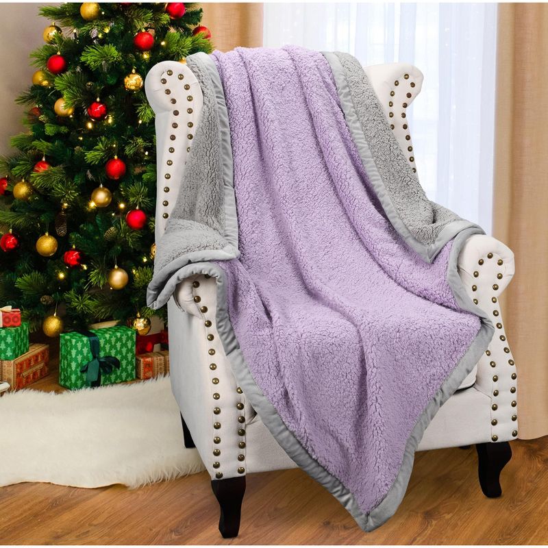 Catalonia Reversible Throw Blanket, Super Soft Fluffy Blanket, Fuzzy Comfy Warm Throws, Comfort Caring Gift, 50x60 Inches, 2 of 7