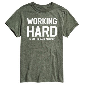 Men's - Instant Message - Working Hard Short Sleeve Graphic T-Shirt - 1 of 4