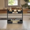 Cheung's Quintelle Two Tier Wood & Metal Table Organizer - 2 of 2