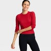 Women's Modal Ribbed Long Sleeve Top - All In Motion™ - 3 of 4