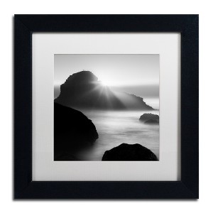 Moises Levy 'Long Sunset at Indian Beach' Matted Framed Art - 1 of 4
