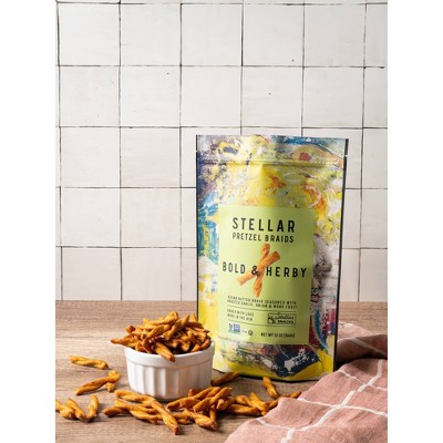 Stellar Snacks Bold & Herby Pretzel Braid - 12oz