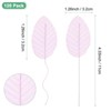 Unique Bargains Artificial Silk Wire Single Flower Leaves for DIY - 3 of 4