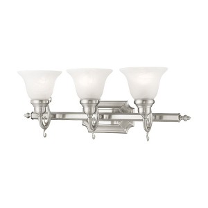 Livex Lighting French Regency 3 - Light Vanity in  Brushed Nickel - 1 of 1