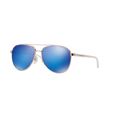 Michael Kors Mk5007 59mm Female Pilot Sunglasses Blue Mirror Lens : Target