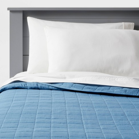 Bergen Blue Stripes 100% Cotton Comforter Set