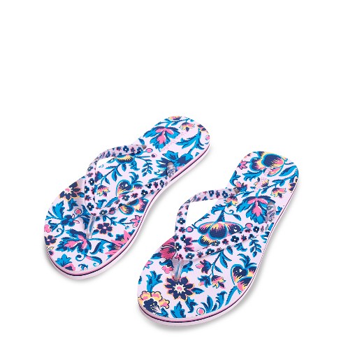 Vera Bradley Women s Flip Flops Cloud Vine Multi Small Target