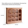 Solid Wood Wall Shelf with Cherry Finish & Vintage Arch Design for Kitchen Mug Display and Storage-Cuddlewood - 4 of 4