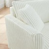 Spassway Corduroy Lounge Chair, 33"H x 46.5"W, Perfect for Living Rooms, Bedrooms Reading Books, Gray/Beige/Blue/Brown/Pink Available - 4 of 4