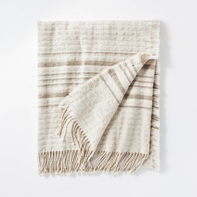 Threshold Designed W/Studio McGee 60 X 86 Oversized 100% Cotton Bed Throw Perfect Pecan Thesholdtm Designed With Studio Mcgee