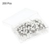 Unique Bargains Round Head Steel Point Push Pins 200 Pcs - 3 of 4