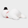 Holiday Snowman Weighted Plush Kids' Throw Pillow White - Pillowfort™ - 3 of 4