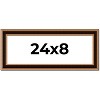 PosterPalooza | Panoramic Weathered Gold Picture Frame - UV Acrylic, Foam Board Backing, Hanging Hardware - 2 of 4