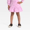 Toddler Girls' 2pc Bluey Bingo Long Sleeve Top and Skort Set - Pink - 4 of 4
