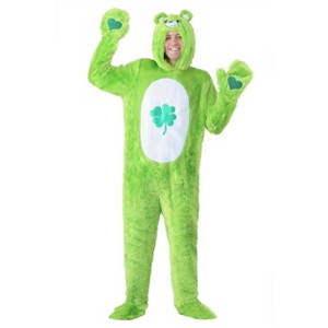 HalloweenCostumes.com Care Bears Adult Classic Good Luck Bear Costume. - 1 of 3