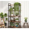 Gulches 5-Tier Industrial Etagere Bookcase, Brown Display Shelf Unit for Home Office - 4 of 4