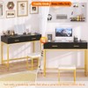 Aheaplus Makeup Vanity Set with Stool and LED Mirrorl, 36-inch Vanity with Drawers - 3 of 4